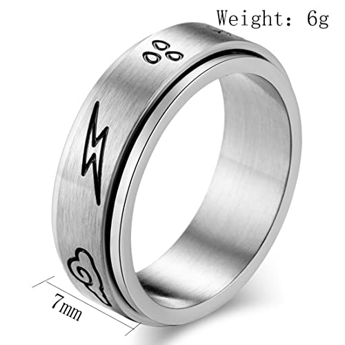 ASCHXUGX Natürliche Wetterkarte Drehbarer Ring, Mode Edelstahl Männer Und Frauen Ringe,Silber,11 ASCHXUGX Natürliche Wetterkarte Drehbarer Ring, Mode Edelstahl Männer Und Frauen Ringe,Silber,11 von ASCHXUGX