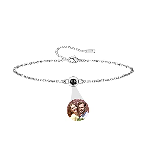 ASD Jewerly Personalisiertes Armband mit Bild innen, Bild Armband personalisiertes Foto, Foto-Armband angepasstes Bild für Frauen/Männer Geburtstag für Paar/bester Freund/Tier von ASD Jewerly