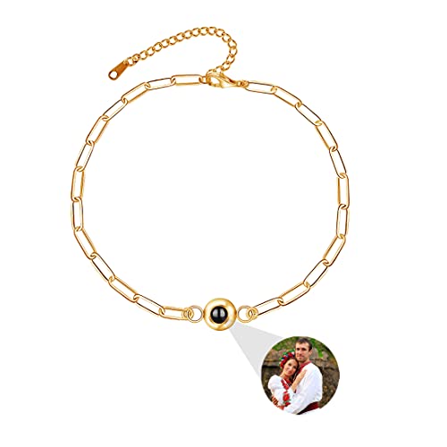 ASD Jewerly Personalisiertes Armband mit Bild innen, Bild Armband personalisiertes Foto, Foto-Armband angepasstes Bild für Frauen/Männer Geburtstag für Paar/bester Freund/Tier von ASD Jewerly