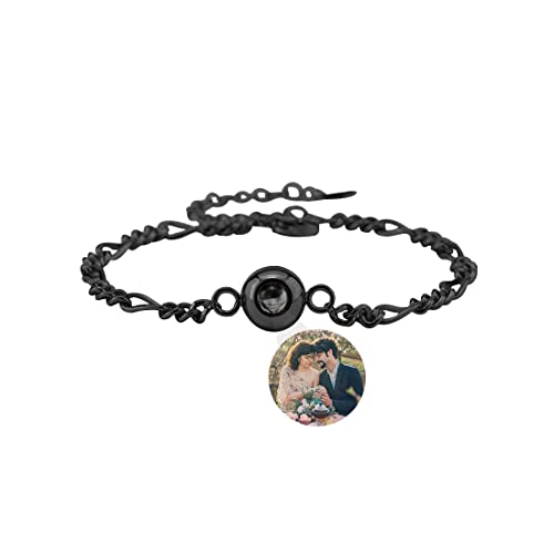 ASD Jewerly Personalisiertes Armband mit Bild innen, Bild Armband personalisiertes Foto, Foto-Armband angepasstes Bild für Frauen/Männer Geburtstag für Paar/bester Freund/Tier von ASD Jewerly