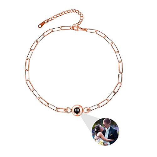 ASD Jewerly Personalisiertes Armband mit Bild innen, Bild Armband personalisiertes Foto, Foto-Armband angepasstes Bild für Frauen/Männer Geburtstag für Paar/bester Freund/Tier von ASD Jewerly