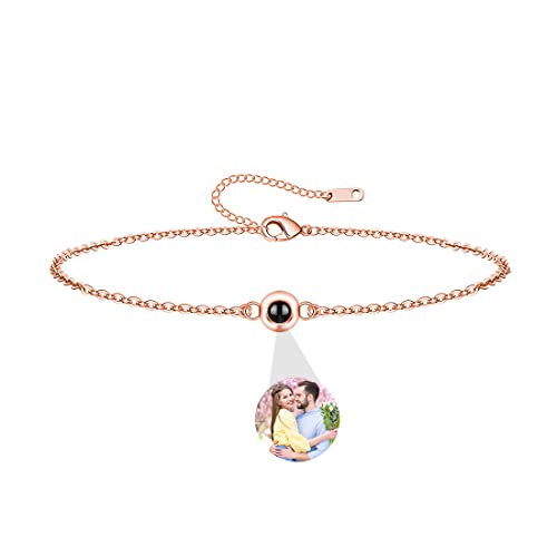 ASD Jewerly Personalisiertes Armband mit Bild innen, Bild Armband personalisiertes Foto, Foto-Armband angepasstes Bild für Frauen/Männer Geburtstag für Paar/bester Freund/Tier von ASD Jewerly