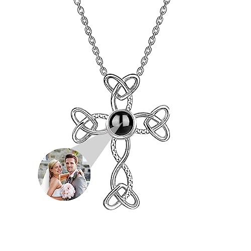 Personalisierte Kreuz Halskette Für Frauen, Benutzerdefinierte Bild Halskette Foto Projektion Halskette Ich Liebe Sie Halskette 100 Sprachen Personalisierte Geschenk Für Frauen Frau Mutter von ASD Jewerly