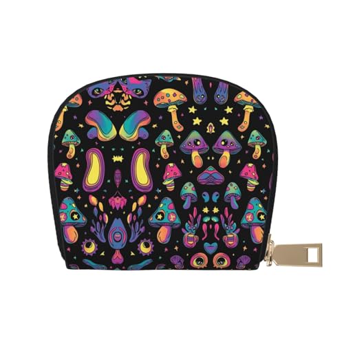 ASDJHFABKY Bohemia Karten-Set, Retro-Blumenmuster, Leder, Geldbörse, Autobesitzer, Lizenz- und Versicherungskartenhalter, 9 x 11 cm, A35, 9X11CM von ASDJHFABKY