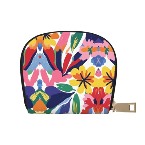 ASDJHFABKY Retro-Blumen-Karten-Set, Blumenmuster, Bohemia, Geldbörse, häufige Fahrer, Maut- und Gaskarten-Organizer, 9 x 11 cm, A19, 9X11CM von ASDJHFABKY