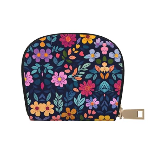 ASDJHFABKY Retro-Blumen-Karten-Set, Blumenmuster, Bohemia, Geldbörse, häufige Fahrer, Maut- und Gaskarten-Organizer, 9 x 11 cm, A21, 9X11CM von ASDJHFABKY