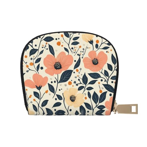 ASDJHFABKY Retro-Blumen-Karten-Set, Blumenmuster, Bohemia, Geldbörse, häufige Fahrer, Maut- und Gaskarten-Organizer, 9 x 11 cm, A35, 9X11CM von ASDJHFABKY