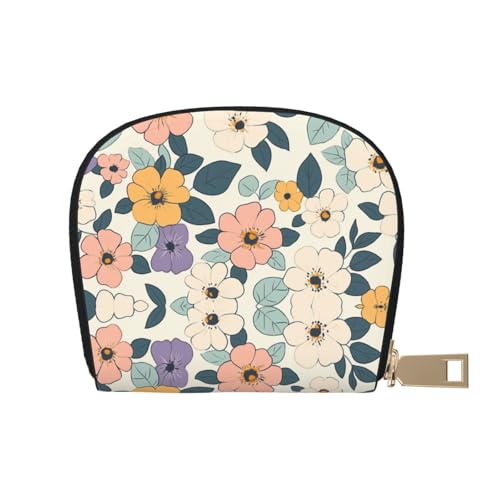 ASDJHFABKY Retro-Blumen-Karten-Set, Blumenmuster, Bohemia, Geldbörse, häufige Fahrer, Maut- und Gaskarten-Organizer, 9 x 11 cm, A6, 9X11CM von ASDJHFABKY
