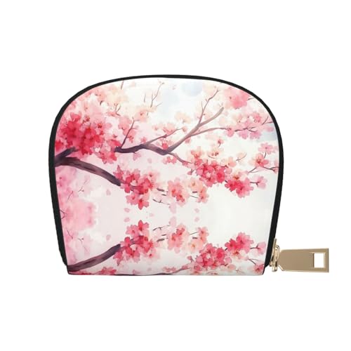 ASDJHFABKY Süße Kartenpackung lila Pilze Ledertasche Pilze Geldbörse Sommer Festival Fans – schweißfester Kartenschutz 9 x 11 cm, A27, 9X11CM von ASDJHFABKY