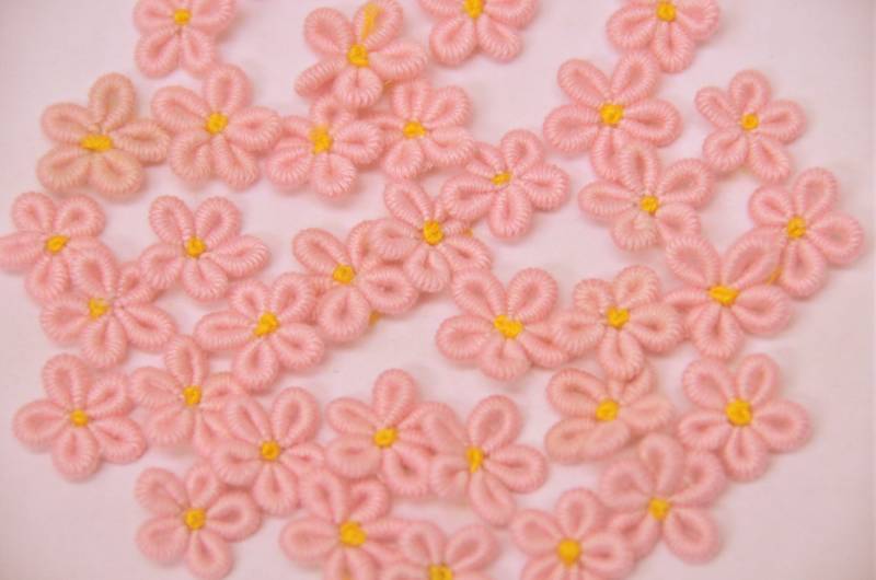 12Er-Set Handstickerei Blume-Rosa | Ct229 12Er-Set Handstickerei Blume-Rosa | Ct229 von ASECUSA