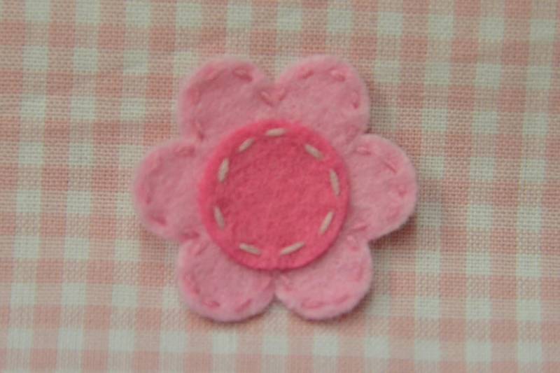 6 Stück Handgemachte FilzblumeBaby Rosa | Ft815 von ASECUSA