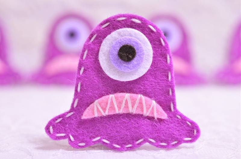 6 Stück Handgemachte Monster Leichte Pflaume | Ft964 6 Stück Handgemachte Monster Leichte Pflaume | Ft964 von ASECUSA
