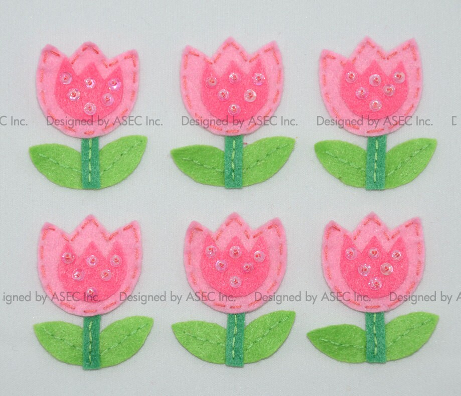 6Er Set FilztulpenBaby Rosa | Ft711 von ASECUSA