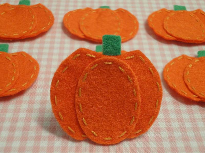 6Er Set Handgemachte Filz Kürbisse in Orange | Ft849So 6Er Set Handgemachte Filz Kürbisse in Orange | Ft849So von ASECUSA