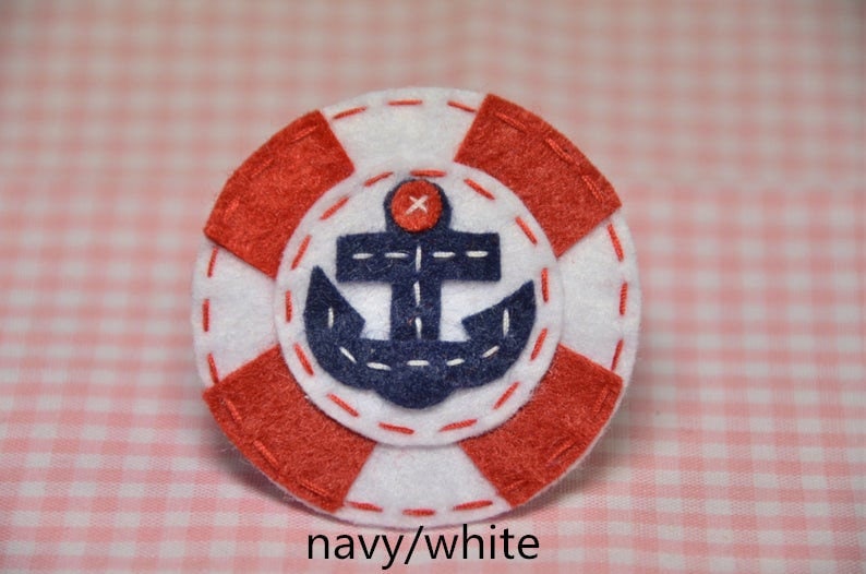 6Er Set Handgemachter Filz Anker Mit Life Preserver | Ft992 6Er Set Handgemachter Filz Anker Mit Life Preserver | Ft992 von ASECUSA