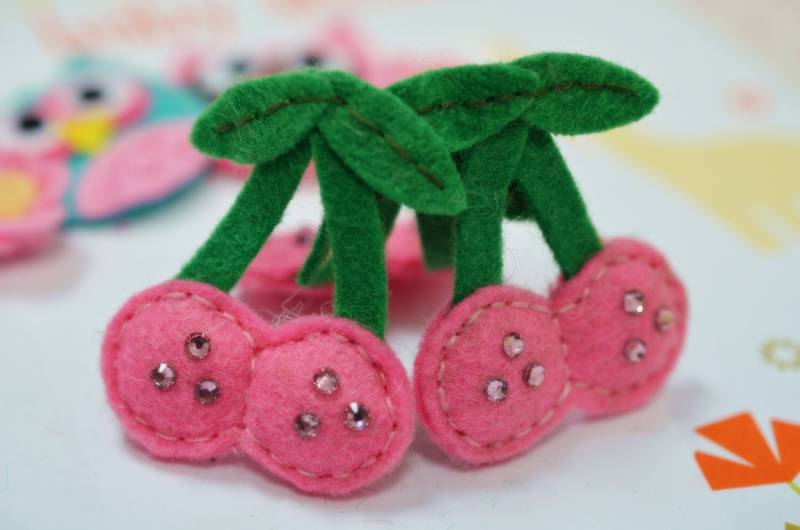 Bling Swarovski Kristall Mit Filz Puffkirsche Nelk | Ft692 von ASECUSA