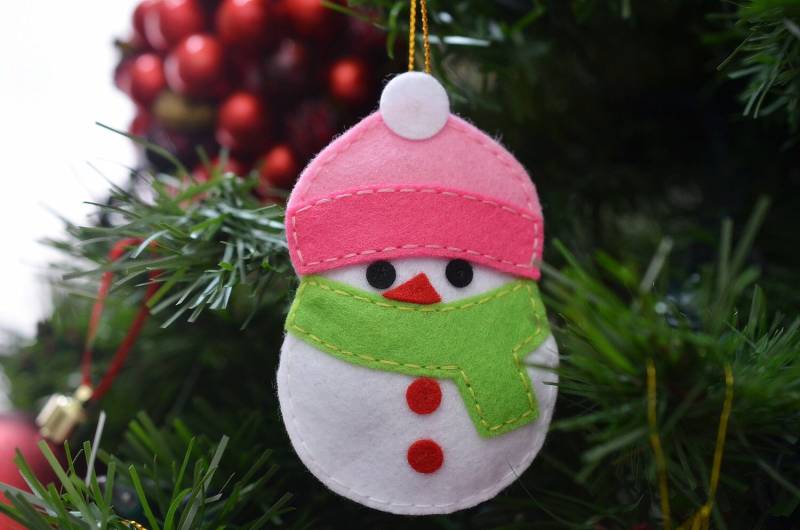 Filz Geschwollene Weihnachtsschmuck/Feiertage Ornamente Weihnachtsdekorationen Baum Schneemann | Pf010 von ASECUSA