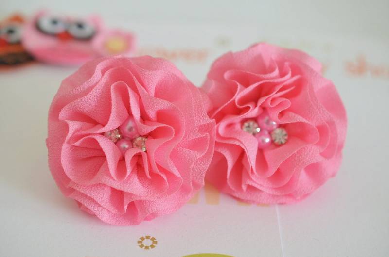 Neu 4Pcs Handmade Chiffon BlumenNelke | Fb1076 von ASECUSA