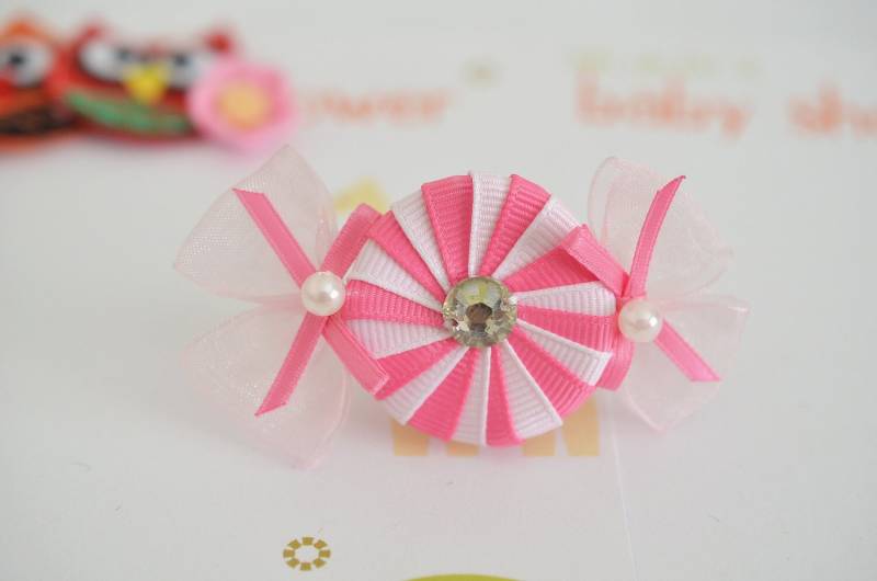 Neu Satz Von 2Pcs Handgemachte Grosgrain Candy BowsLight Pink/Nelnation | Gr1173 von ASECUSA