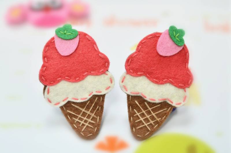 Neu Satz Von 6st Handgemacht Filz EisWassermelone | Ft956 von ASECUSA