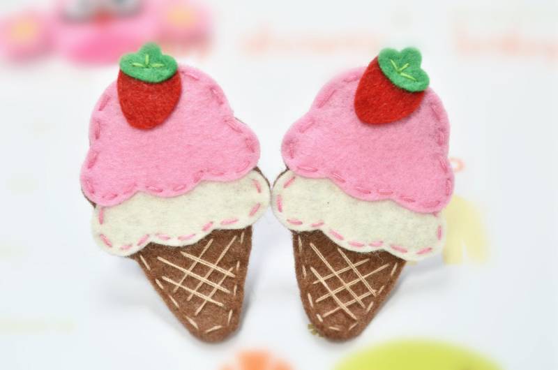 Neu Set Von 6 Stück Handgemachten Filz-Eiscreme - Baby Rosa | Ft956 Neu Set Von 6 Stück Handgemachten Filz-Eiscreme - Baby Rosa | Ft956 von ASECUSA