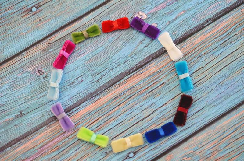 Satz Von 12Pcs Handgemachte Samt BogenMix Farben | Vt17 Satz Von 12Pcs Handgemachte Samt BogenMix Farben | Vt17 von ASECUSA