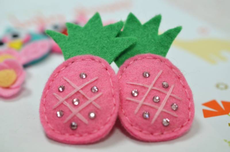 Satz Von 6Pcs Handgemachte Filz Geschwollene AnanasDunkle Nelken | Ft920 von ASECUSA