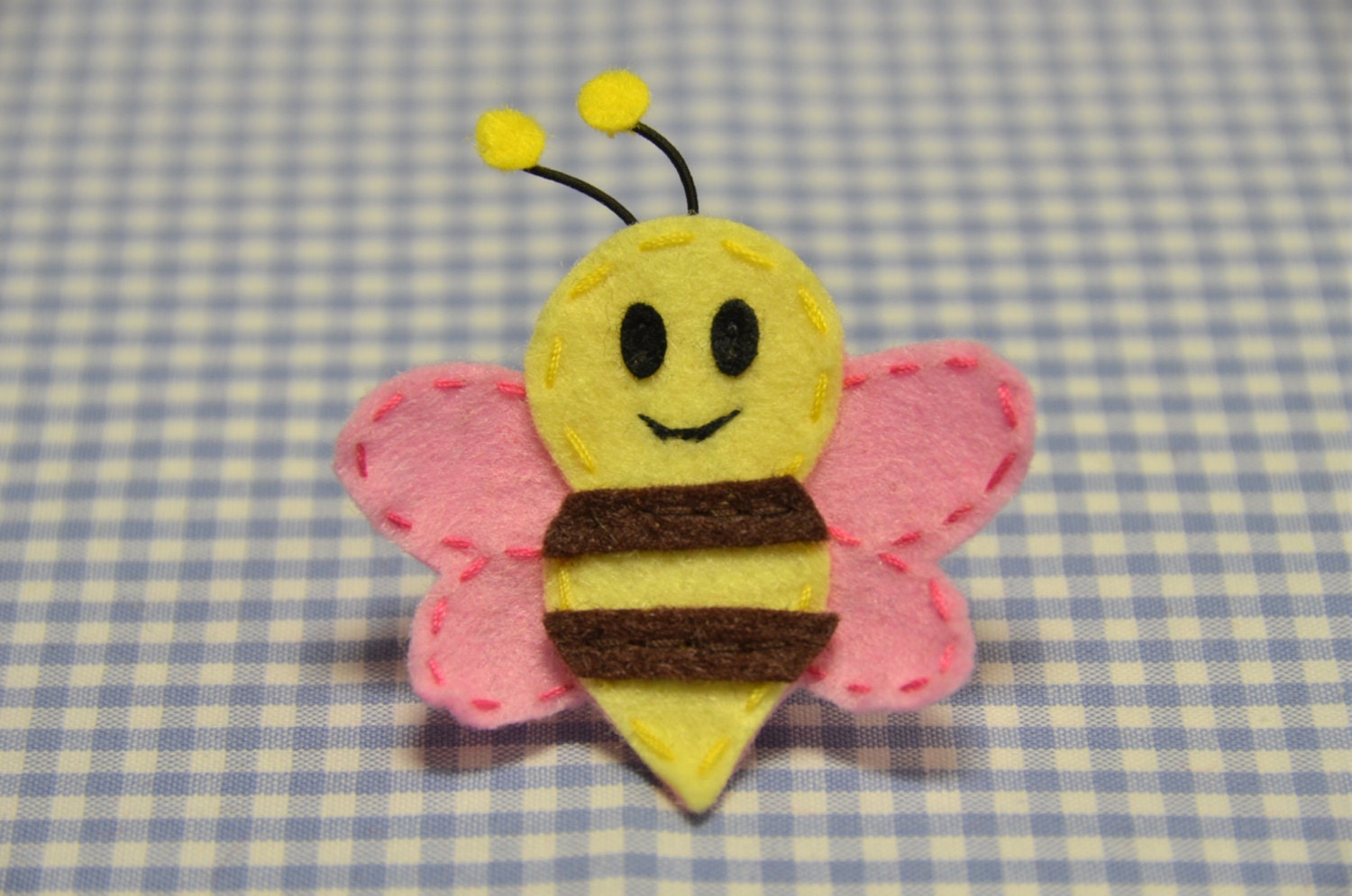 Set 6st Handgemacht Filz BieneBaby Rosa/Limonade | Ft965 von ASECUSA