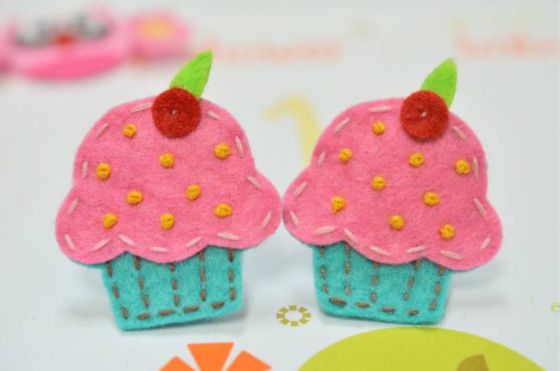 Set 6st Handgemacht Filz CupcakeTro. Türkis | Ft834 Set 6st Handgemacht Filz CupcakeTro. Türkis | Ft834 von ASECUSA