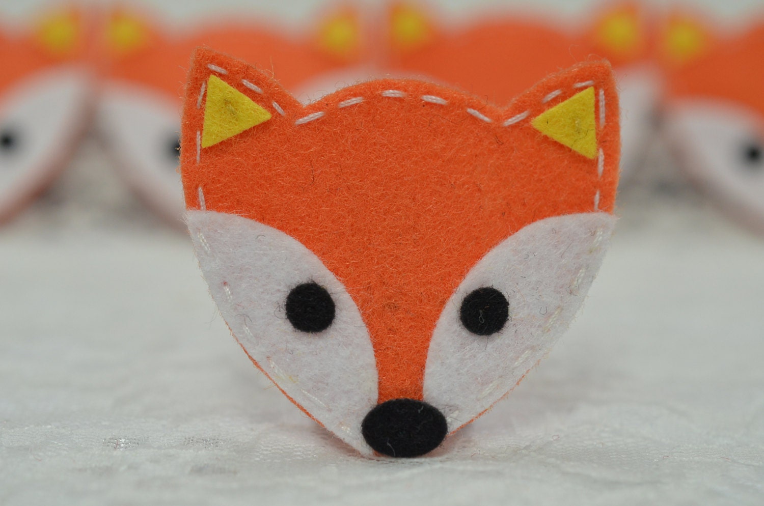 Set Aus 6 Stück Handgemachten FilzfuchsKürbis | Ft994 von ASECUSA