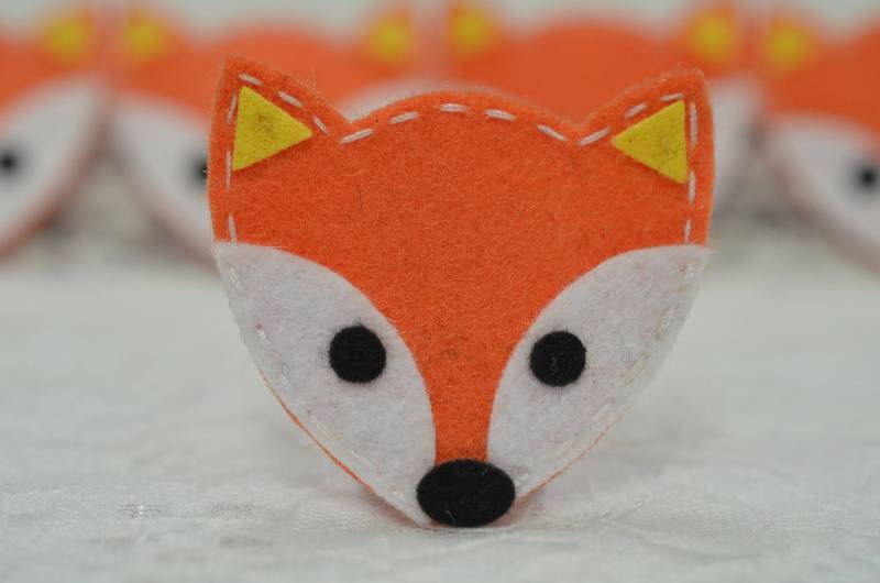 Set Aus 6 Stück Handgemachten FilzfuchsKürbis | Ft994 von ASECUSA