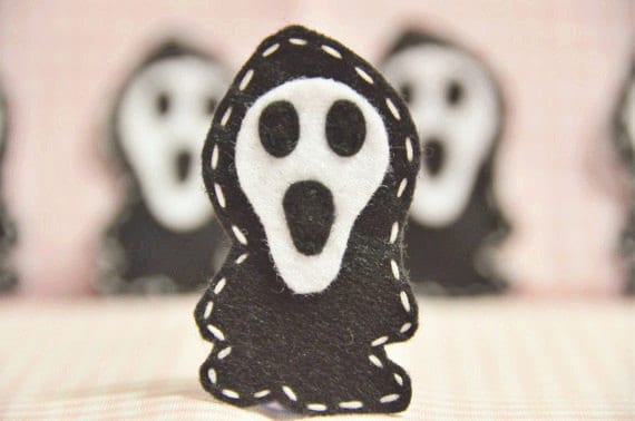 Set Von 6 Stück Handgefertigten Filz-Halloween-GeistSchwarz | Ft962 Set Von 6 Stück Handgefertigten Filz-Halloween-GeistSchwarz | Ft962 von ASECUSA