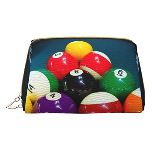 ASEELO Billard-Kosmetiktasche, Make-up-Tasche, Reise-Kosmetiktasche für Frauen, leicht zu tragen, Weiss/opulenter Garten, Einheitsgröße von ASEELO