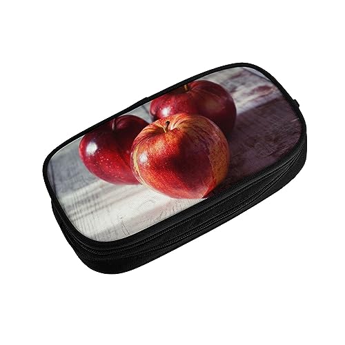 ASEELO Federmäppchen Früchte Muster Große Bleistift Stift Tasche Hohe Aufbewahrung Fall für Kinder Frauen Männer Schule Büro Fall Schwarz, Schwarz , pencase, Beauty Case von ASEELO