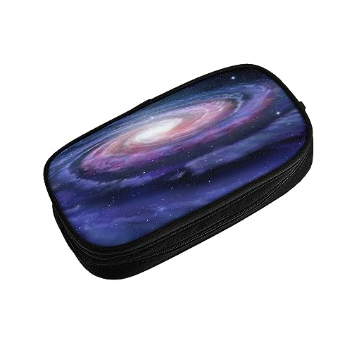 ASEELO Federmäppchen Weltraumspirale Kosmische Energie, großes Federmäppchen, hohe Aufbewahrungsbox, für Kinder, Damen, Herren, Schule, Büro, Schwarz, Schwarz , pencase, Beauty Case von ASEELO