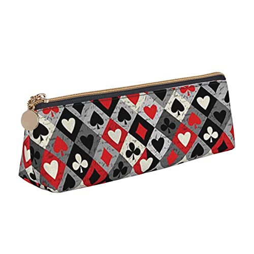 ASEELO Federmäppchen mit kariertem Rautenmuster, bedruckt mit Reißverschluss, Federmäppchen, Schreibwaren-Organizer, tragbare Schreibwaren-Tasche von ASEELO