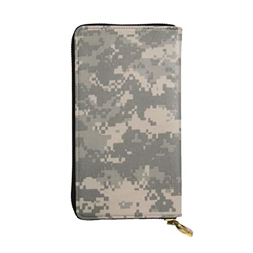 ASEELO Fußball-Geldbörsen aus Leder für Damen, mehrere Fächer, Geldbörse für Damen, 19,1 x 10,2 cm, Army Digital Camouflage, Einheitsgröße von ASEELO