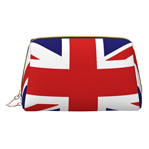 ASEELO Kosmetiktasche mit UK-Flagge, Make-up-Tasche, Reise-Kosmetiktasche für Frauen, einfach zu tragen, Weiss/opulenter Garten, Einheitsgröße von ASEELO