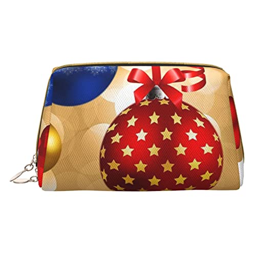 ASEELO Merry Christmas Kosmetiktasche, Make-up-Tasche, Reise-Kosmetiktasche für Frauen, leicht zu tragen, Weiss/opulenter Garten, Einheitsgröße von ASEELO