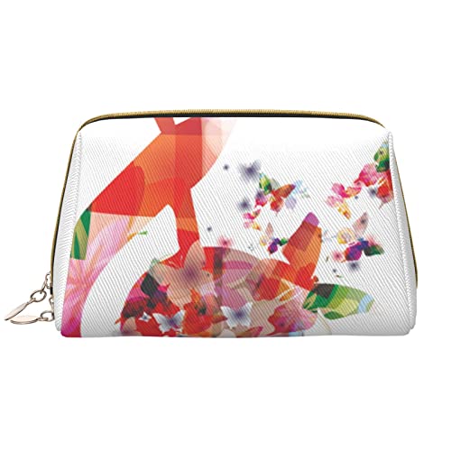 Book Room Mysterious Library Damen Leder Kosmetiktasche Handtasche Niedlich Kulturbeutel Organizer Reise Make-up Tasche, Bunte Musik, Einheitsgröße von ASEELO