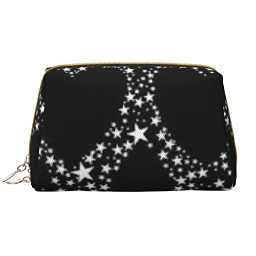 Book Room Mysterious Library Damen Leder Kosmetiktasche Handtasche Niedlich Kulturbeutel Organizer Reise Make-up Tasche, Cooler Totenkopf, Einheitsgröße von ASEELO