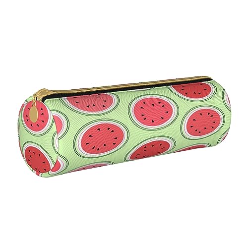 Federmäppchen aus Leder, viele Zombie-Schreibwaren, Bleistifttasche, Make-up-Tasche, tragbare Büro-Schreibwaren-Tasche für Teenager, Mädchen, Erwachsene, Wassermelone Grün, Leather Pencil Case, Beauty von ASEELO