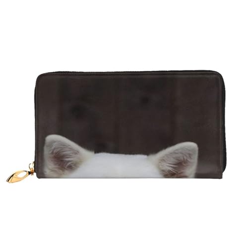 Leder Geldbörse Amsterdam Night View Coin Purse Wallet Coin Pouch Aufbewahrungstasche Reißverschluss Geld Geldbörsen Tasche für Damen Herren, Blue Eyed White Husky, Leather wallet, Münzbeutel von ASEELO