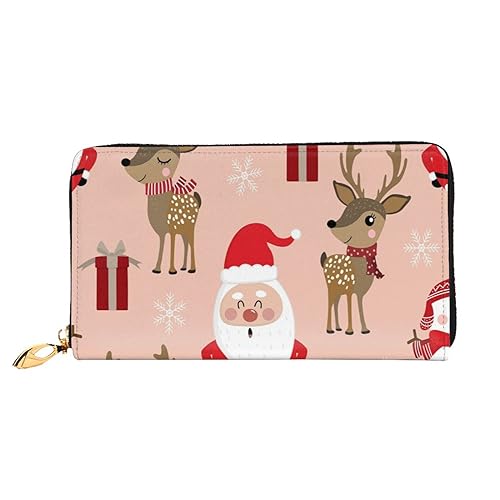 Leder Geldbörse Lotusblüte Münzbörse Geldbörse Münzbeutel Aufbewahrungstasche Reißverschluss Geld Geldbörsen Tasche für Damen Herren, Niedliche Weihnachtsfeiertage, Leather wallet, Münzbeutel von ASEELO