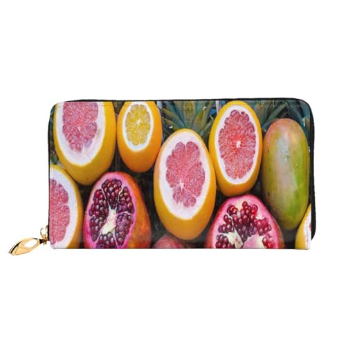 Leder Geldbörse Weihnachten Schneemänner Münze Geldbörse Geldbörse Münzbeutel Aufbewahrungstasche Reißverschluss Geld Geldbörsen Tasche für Frauen Männer, Obstbild, Leather wallet, Münzbeutel von ASEELO