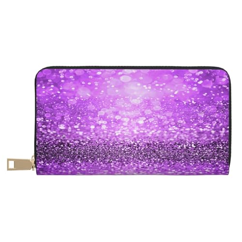 Ledergeldbörse, Münzgeldbörse, Münzbeutel, Blume, Kieselsteine, Leder-Aufbewahrungstasche, Reißverschluss, Geldbeutel, Tasche für Damen, Herren, Kinder, Violett, Leather Wallet, Münztasche von ASEELO