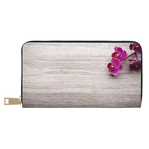 Ledergeldbörse Münzgeldbörse Münzbeutel Schöne Seestern Leder Aufbewahrungstasche Reißverschluss Geldbeutel Tasche für Damen Herren Kinder, orchidee, Leather Wallet, Münztasche von ASEELO