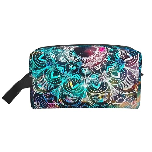 Make-up-Tasche, einfarbige Rose, Kosmetiktasche, Aufbewahrungstasche, Geldbörse, Reise-Make-up-Tasche mit Reißverschluss für Frauen, Farbe: Blumen., storage bag von ASEELO