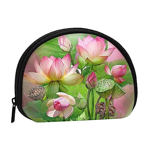 Münzgeldbörse Geldbörse Münzbeutel Ananas Obst Sonnenbrille Sand Strand Muschel Aufbewahrungstasche Reißverschluss Geld Geldbörsen Tasche für Damen Herren Kinder, Spirit of the Lotus, Shell storage bag, Münzbeutel von ASEELO