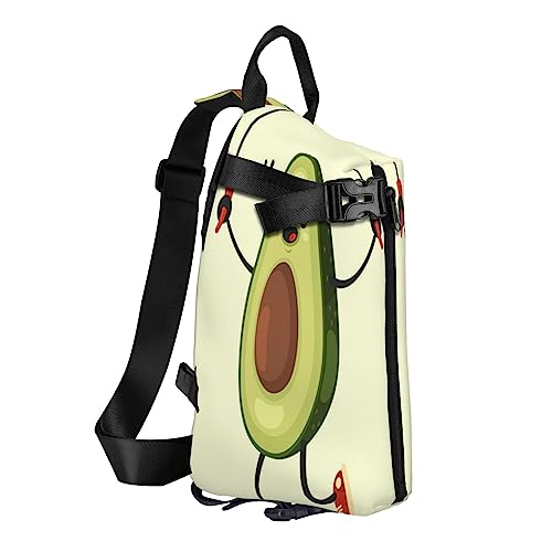 Sling Backpack Chest Bag Colorful Tie Dye Anti Theft Crossbody Shoulder Pack Daypack Outdoor Sport Travel Hiking for Men Women, Avocadoseilspringen, Crossbody Backpack von ASEELO